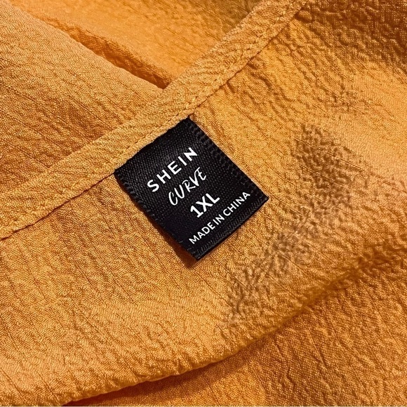 SHEIN CURVE ADJUSTABLE SPAGHETTI STRAPS RUFFLE TOP SIZE 1X - Picture 7 of 10